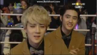 [HD] 130131 KBS 22nd SMA- Cute DO Sehun reaction cut