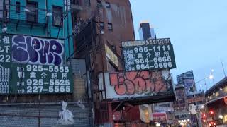 New York City jobs hunting agencies street, next to Manhattan bridge(1960s' image?)纽约职业介绍所-满满的80年代中国