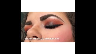 Warm Metallic Smokey Eye