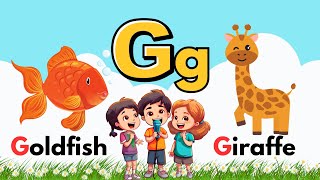 Phonics Sounds Of Alphabets | Letter G | G is for Giraffe, Let's Learn the ABC | Nursery Rhymes