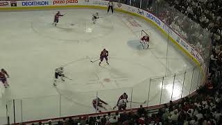 Laval Rocket's Cayden Primeau makes a big save vs. Springfield Thunderbirds' Will Bitten in game 4