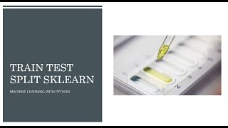 Split Data into Training and Testing Sets| Machine Learning Tutorial part 5| Scikit Learn