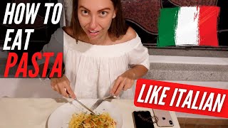 How to Eat PASTA in Italy like ITALIAN: 5 Rules of eating Pasta in Italy. Pasta in Rome Italy Travel
