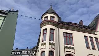 Walking through Alesund, the Art Nouveau city