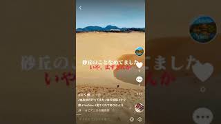 鳥取砂丘で坂ダッシュ/Running in the Tottori sand dunes/ the largest dunes in Japan #Shorts