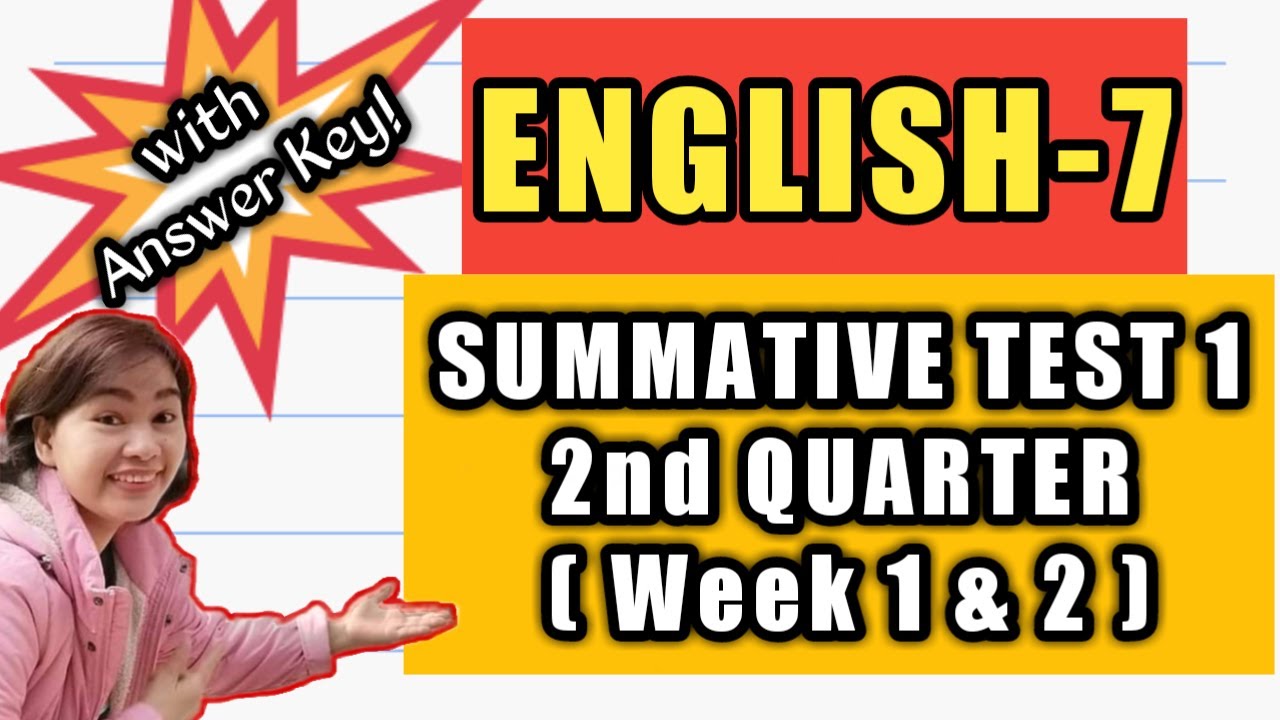 English 7 Summative Test 1 2nd Quarter || Week 1-2 - YouTube