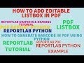 REPORTLAB|REPORTLAB PYTHON TUTORIAL|How To Add Listbox In Pdf File Using Python|PART:47