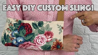 How To Make and Sew a DIY Arm Sling!