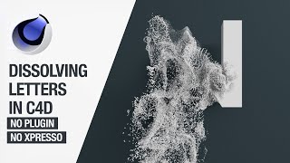 Entagma Text Dissolving Style With Cinema 4D Mograph no Plugin/Xpresso