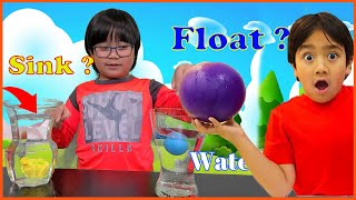 Science Experiment For Kids Sink or Float | Sinking and floating object
