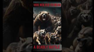 1000 wolves vs 1 Bear