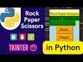 Python TKinter Rock Paper Scissors game | Python project for beginners