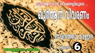 Quraninte Theeranghaliloode സൂറ: മാഇദ -6 | അബ്ദുസ്സലാം മോങ്ങം