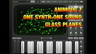 ANIMOOG Z by Moog - One Synth, One Sound - Glass Planes - Demo for the iPad