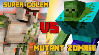 Minecraft Super Golem vs Mutant Zombie | Battle Of Death [ Hindi ] @Mythpat