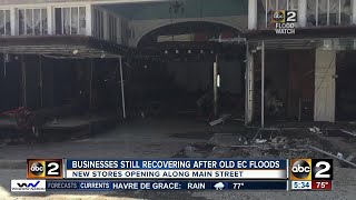 Old businesses are still recovering after the Old Ellicott City floods as new businesses set up shop