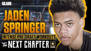 Jaden Springer's NBA Pre-Draft Workout Schedule is INTENSE!! | The Next Chapter Presented by Army