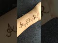 A❤️R letter couple mehndi tattoo design 💖🦋| Alphabet mehndi design| A Love R mehndi #shorts