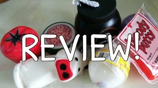 REVIEWING 7 DIFFERENT SLIME!