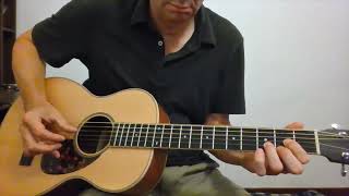 Fingerstyle Acoustic Blues Guitar | Alternating bass fingerpicking lesson