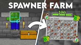 Minecraft Easy Zombie & Skeleton Mob Spawner XP Farm | Tutorial 1.20