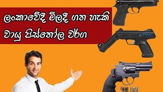 Air pistols in srilanka( ලංකාවේදී මිලදී ගත හැකි වායු පිස්තෝල වර්ග )