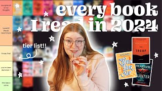 tier ranking EVERY BOOK I read in 2024 📖😅 | 2024 reading wrap-up