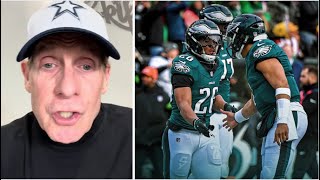 100% Eagles win Super Bowl LIX! - Skip Bayless praises how Hurts \u0026 Saquon bully Command in 55-23 win