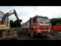 volvo ec 240 loading mercedes benz actros part two