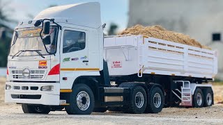 หัวลากสายแบก ฮีโน่500 1/14 แบกหนักๆ อู่โอ๊ตนครปฐม  Rc Hino Dump Truck