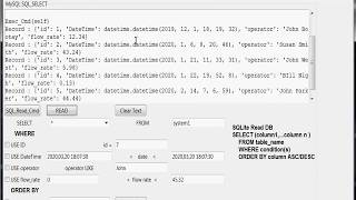 Python MySQL read write