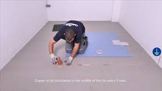 GTI EL5 Cleantech - Welding conductive tiles installation