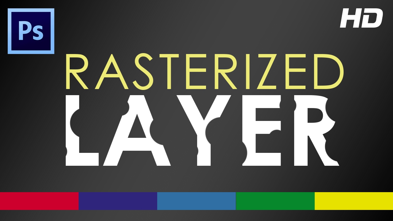 How To Rasterize A Layer In Photoshop - Video Tutorial - YouTube