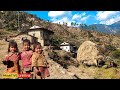 Painful lifestyle in Nepali unseen village home || Magar Unseen Village Lifestyle || Living together