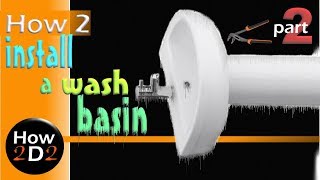 Part 2 How to install plumb & seal wash basin Waste Bottle Trap Mono Tap