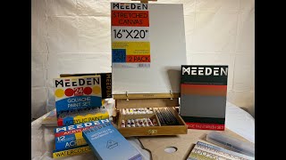 Back To School Meeden Supplies Unboxing ~ Deluxe Painting Set ~ 834