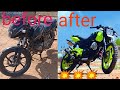 Bajaj Pulsar 180 full modified full loaded colour off roading tyre cruiser bike KGF look ykrider