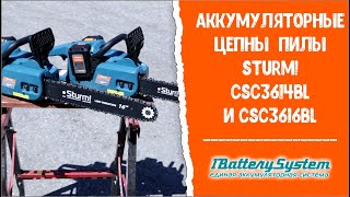 Аккумуляторные цепные пилы CSC3614BL и CSC3616BL