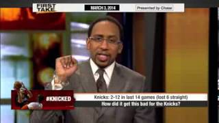 ESPN First Take : Stephen A. Smith Goes Off on New York Knicks