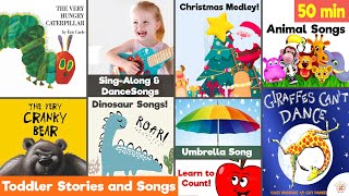 50 Min Preschool Dance Songs Music for Toddlers Sing-Along Best Children's Stories & Nursery Rhymes