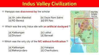 Indus valley civilization MCQ / Harappa Civilization / Ancient History / Gk questions / In English/