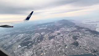 ANA #神戸空港離陸→羽田空港　雲の中まで