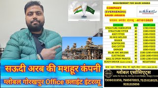 बम्पर ऑफर सऊदी अरब विदेश जाने का EVERSENDAI COMPANY ||✈️💯🇸🇦Global Gorakhpur Office