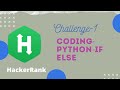 HackerRank python If else challenge coding | Tamil | pypro