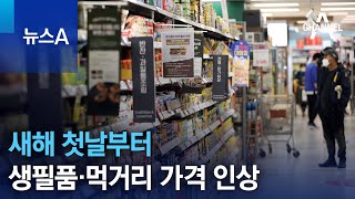 새해 첫날부터 생필품·먹거리 가격 줄줄이 인상 | 뉴스A