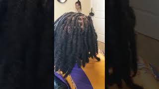 Thick Healthy Locs ♨️ Loc Retwist #shorts #shortvideo