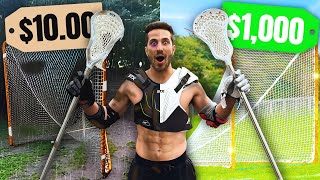 I Tried the CHEAPEST vs MOST Expensive Lacrosse Gear!