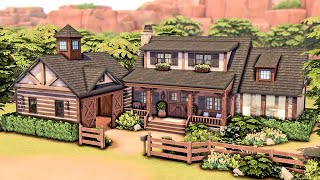 Small Timber Frame Home 🐴 | The Sims 4 Horse Ranch Speed Build (No  CC) + Giveaway