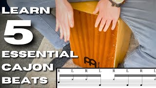 Learn These 5 Essential Cajon Beats (with notation)