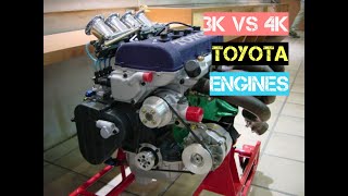 3K vs 4K Toyota engine(Compression ratios, displacements, fuel injection and more)